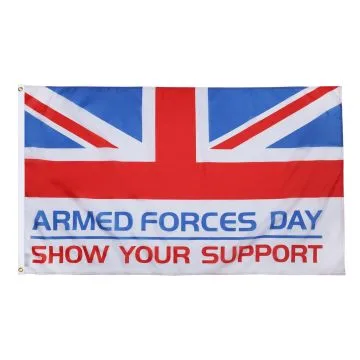 DRAPEAU JOUR DES FORCES ARMÉES DU ROYAUME-UNI 150x90cm - DRAPEAU ARMED FORCES DAY 90 x 150 cm - DRAPEAUX