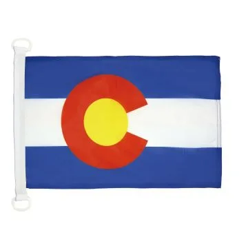 Pavillon nautique Colorado 45x30cm - Drapeau de bateau Etat américain - USA - Etats-Unis 30 x 45 cm