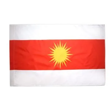 DRAPEAU YESIDI NOUVEAU 90x60cm - DRAPEAU YÉZIDISME 60 x 90 cm Fourreau pour hampe