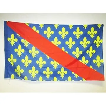 DRAPEAU ALLIER 150x90cm - DRAPEAU DÍ?PARTEMENT FRANÍ?AIS - AUVERGNE 90 x 150 cm Fourreau pour hampe