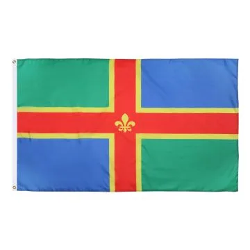 DRAPEAU COMTÉ DE LINCOLNSHIRE 150x90cm - DRAPEAU COUNTY OF LINCS. - ANGLETERRE 90 x 150 cm - DRAPEAUX