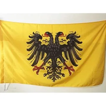 DRAPEAU SAINT-EMPIRE ROMAIN GERMANIQUE 962-1806 90x60cm - DRAPEAU NATION TEUTONIQUE 60 x 90 cm Fourreau pour hampe