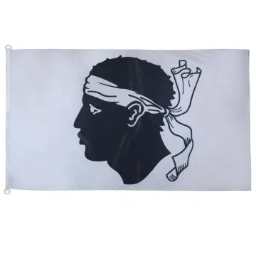 DRAPEAU CORSE 150x90cm - DRAPEAU PROVINCE CORSE 90 x 150 cm Spécial Extérieur - DRAPEAUX