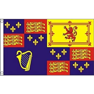 DRAPEAU ROYAL ROYAUME-UNI 1603-1689 150x90cm - DRAPEAU ROIS BRITANNIQUES 90 x 150 cm - DRAPEAUX