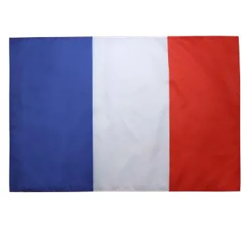Drapeau national de course automobile France 90x60cm - Drapeau de commissaire 60 x 90 cm Fourreau pour hampe