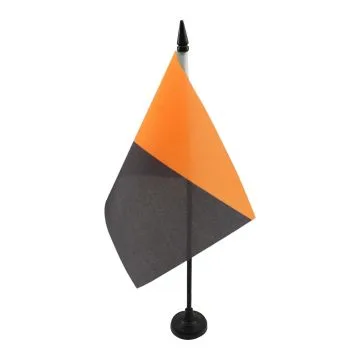 Drapeau de table Anarcho-mutualisme 21x14cm - PETIT Drapeaux DE BUREAU anarchiste mutualiste 14 x 21 cm