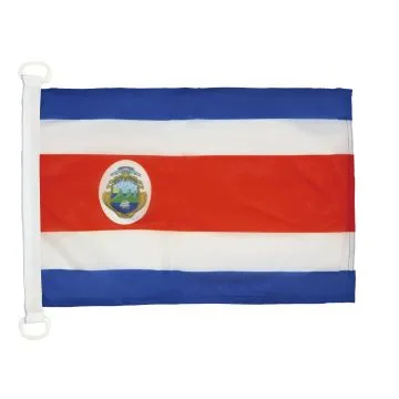 PAVILLON NAUTIQUE COSTA RICA 45x30cm - DRAPEAU DE BATEAU COSTARICAIN 30 x 45 cm