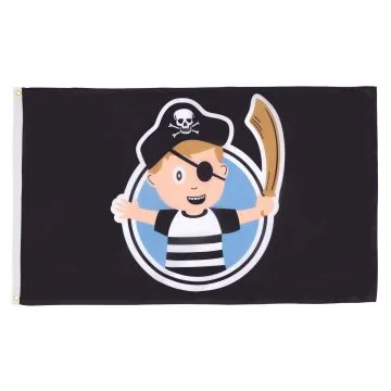 Pirate Boy Flag 2' x 3' 100D polyester grommets