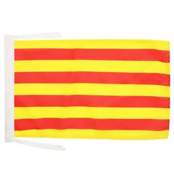DRAPEAU CATALOGNE 45x30cm - PAVILLON CATALAN 30 x 45 cm polyester léger