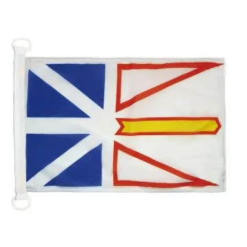 Pavillon nautique Terre-Neuve-et-Labrador 45x30cm - Drapeau de bateau canadien - Canada 30 x 45 cm