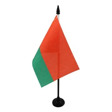 DRAPEAU DE TABLE BIÉLORUSSIE 15x10cm - PETIT DRAPEAUX DE BUREAU BIÉLORUSSE 10 x 15 cm