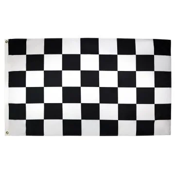 DRAPEAU À DAMIER NOIR ET BLANC 90x60cm - DRAPEAU COURSE AUTOMOBILE - FORMULE 1 60 x 90 cm - DRAPEAUX