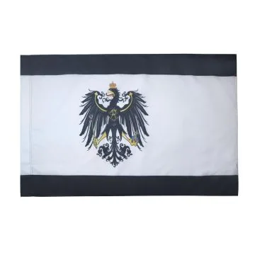 DRAPEAU ROYAUME DE PRUSSE 1701-1918 150x90cm - DRAPEAU PRUSSIEN 90 x 150 cm Fourreau pour hampe