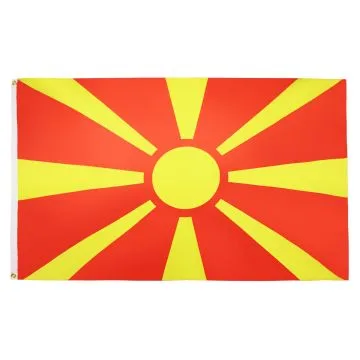 DRAPEAU MACÉDOINE 90x60cm - DRAPEAU MACÉDONIEN 60 x 90 cm - DRAPEAUX