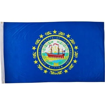 DRAPEAU NEW HAMPSHIRE 150x90cm - DRAPEAU ETAT AMÉRICAIN - USA - ETATS-UNIS 90 x 150 cm - DRAPEAUX