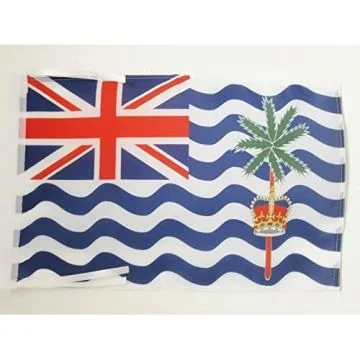 DRAPEAU TERRITOIRES BRITANNIQUES DE L\'OCÉAN INDIEN 45x30cm - PAVILLON BRITANNIQUE 30 x 45 cm haute qualité