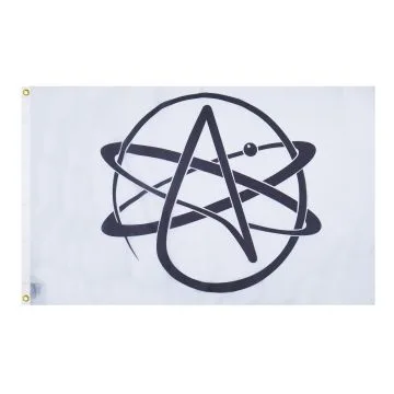 DRAPEAU ATHÉISME 150x90cm - DRAPEAU ATHÉISTE - ATHÉE 90 x 150 cm - DRAPEAUX