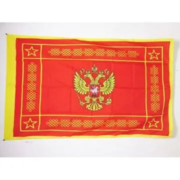 DRAPEAU FORCES ARMÍ?ES DE LA FÍ?DÍ?RATION DE RUSSIE 150x90cm - DRAPEAU DE L\'ARMÍ?E RUSSE 90 x 150 cm Fourreau pour hampe