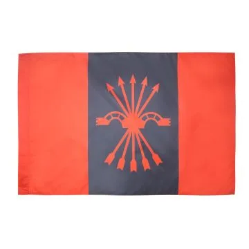 DRAPEAU PHALANGE ESPAGNOLE 150x90cm - DRAPEAU NATIONALISTE GUERRE D\'ESPAGNE 90 x 150 cm Fourreau pour hampe