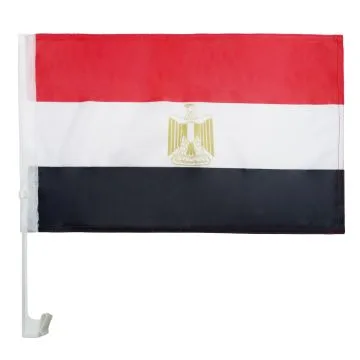 Drapeau de voiture EGYPTE 45x30cm - Carflag EGYPTIEN 30 x 45 cm
