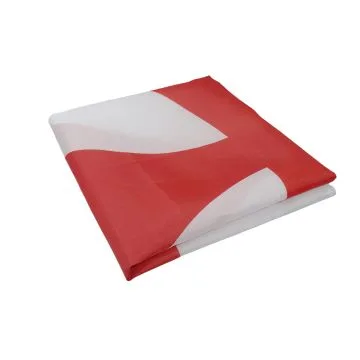 Drapeau Templiers Ordre du Temple 90x60cm - Drapeau croix pattee rouge 60 x 90 cm Fourreau pour hampe