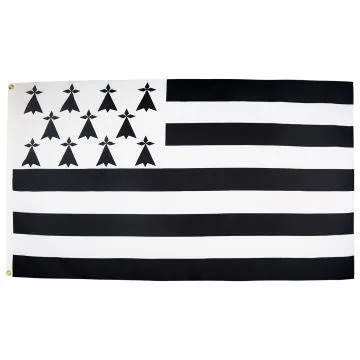 DRAPEAU BRETAGNE 150x90cm - DRAPEAU BRETON - FRANCE 90 x 150 cm