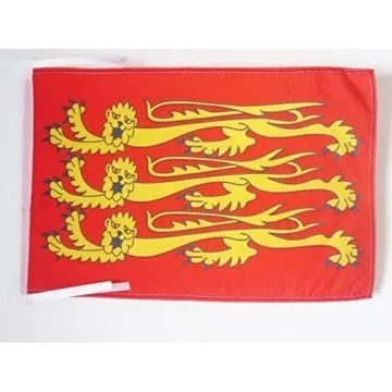 DRAPEAU RICHARD C?UR DE LION 45x30cm - PAVILLON ROI RICHARD I D\'ANGLETERRE 30 x 45 cm haute qualité