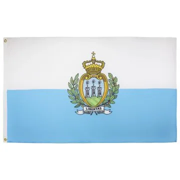 DRAPEAU SAINT MARIN 90x60cm - DRAPEAU SAINT-MARINAIS 60 x 90 cm - DRAPEAUX