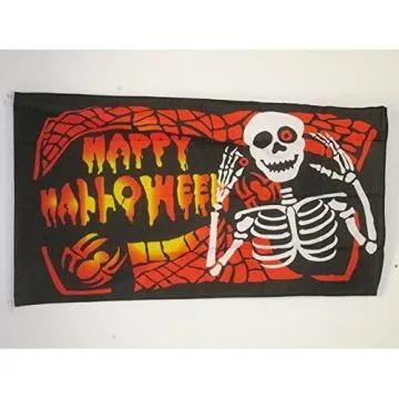 DRAPEAU HALLOWEEN OS 150x90cm - DRAPEAU HAPPY HALLOWEEN 90 x 150 cm - DRAPEAUX