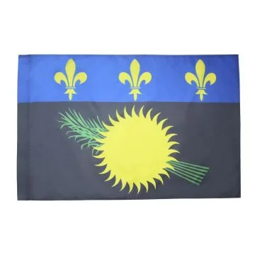 DRAPEAU GUADELOUPE 150x90cm - DRAPEAU GUADELOUPÍ?EN - FRANCE 90 x 150 cm Fourreau pour hampe