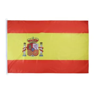 DRAPEAU ESPAGNE 150x90cm - DRAPEAU ESPAGNOL 90 x 150 cm Spécial Extérieur - DRAPEAUX