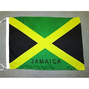 DRAPEAU JAMAÏQUE 45x30cm - PAVILLON JAMAÏCAIN 30 x 45 cm polyester léger