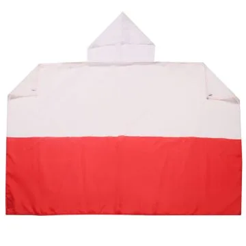DRAPEAU CAPE POLOGNE 150x90cm - BODY FLAG SUPPORTER POLONAIS 90 x 150 cm