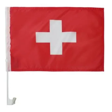 Drapeau de voiture SUISSE 45x30cm - Carflag HELVÉTIQUE 30 x 45 cm