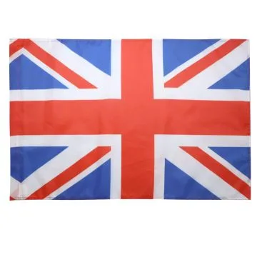 Drapeau national de course automobile Royaume-Uni 90x60cm - Drapeau de commissaire 60 x 90 cm Fourreau pour hampe