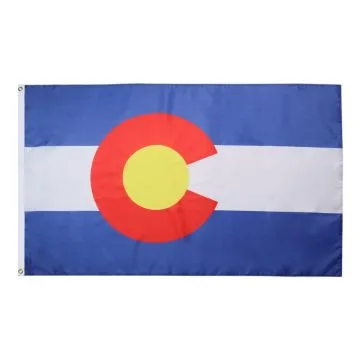 DRAPEAU COLORADO 150x90cm - DRAPEAU ETAT AMÉRICAIN - USA - ETATS-UNIS 90 x 150 cm Polyester léger