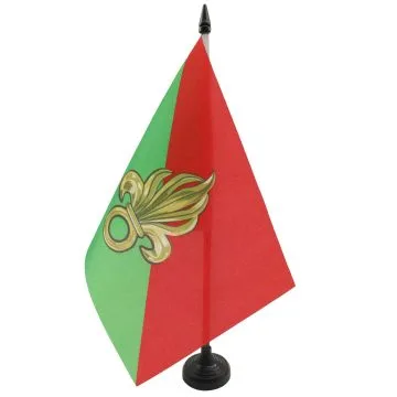 DRAPEAU DE TABLE FRANCE LÉGION ÉTRANGÈRE 21x14cm - PETIT DRAPEAUX DE BUREAU ARMÉE FRANÇAISE 14 x 21 cm