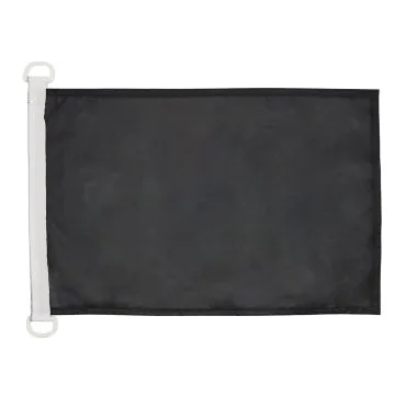 Pavillon nautique Unicolore Noir 45x30cm - Drapeau de bateau de couleur noire 30 x 45 cm