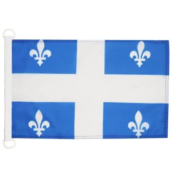PAVILLON NAUTIQUE QUÍ?BEC 45x30cm - DRAPEAU DE BATEAU QUÍ?BÍ?COIS - CANADA 30 x 45 cm