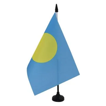 DRAPEAU DE TABLE PALAOS 21x14cm - PETIT DRAPEAUX DE BUREAU PALUAN 14 x 21 cm