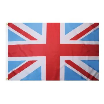 United Kingdom Maroon and Blue Flag 2' x 3' 100D polyester grommets