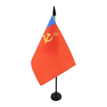 Drapeau de table Russie RSFSR 1954-1991 21x14cm - PETIT Drapeaux DE BUREAU de la RSFSR en URSS 14 x 21 cm