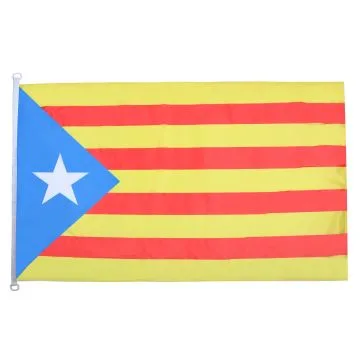 DRAPEAU CATALOGNE ESTELADA 150x90cm - DRAPEAU CATALAN INDÍ?PENDENTISTE - CATALUÍ?A 90 x 150 cm Spécial Extérieur - DRAPEAUX