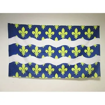 DRAPEAU SEINE-ET-MARNE 150x90cm - DRAPEAU DÍ?PARTEMENT FRANÍ?AIS - Í?LE-DE-FRANCE 90 x 150 cm Fourreau pour hampe
