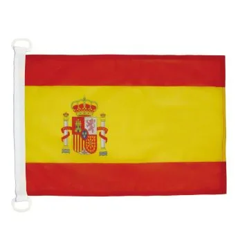 PAVILLON NAUTIQUE ESPAGNE 45x30cm - DRAPEAU DE BATEAU ESPAGNOL 30 x 45 cm