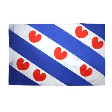 DRAPEAU PROVINCE DE FRISE 90x60cm - DRAPEAU FRIESLAND AUX PAYS-BAS 60 x 90 cm Fourreau pour hampe