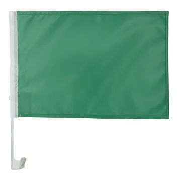Drapeau de voiture Unicolore Vert 45x30cm - Carflag de couleur verte 30 x 45 cm