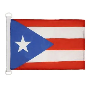 PAVILLON NAUTIQUE PORTO RICO 45x30cm - DRAPEAU DE BATEAU PORTORICAIN 30 x 45 cm