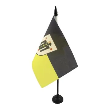DRAPEAU DE TABLE MUNICH 21x14cm - PETIT DRAPEAUX DE BUREAU MÍ?NCHEN EN BAVIÍ?RE 14 x 21 cm