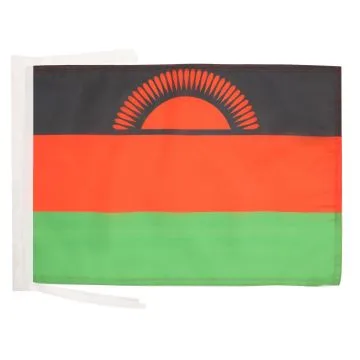 DRAPEAU MALAWI 45x30cm - PAVILLON MALAWITE 30 x 45 cm haute qualité